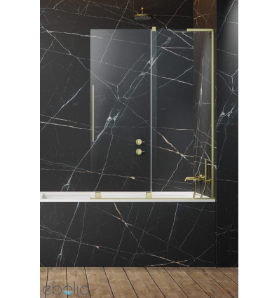 Parawan nawannowy 100 Furo SL Brushed Gold PND II Radaway (10309538-99-01L + 10112494-01-01)