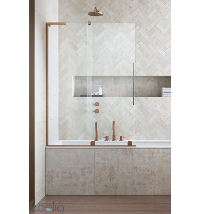 Parawan nawannowy 100 Furo SL Brushed Copper PND II Radaway (10309538-93-01L + 10112494-01-01)