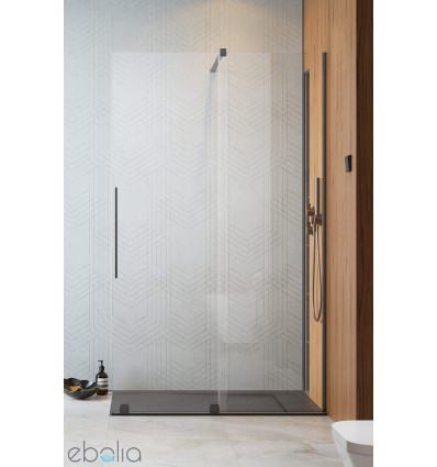 Kabina prysznicowa 80 Furo Walk-in Brushed GunMetal Radaway (10106438-92-01L + 10110394-01-01)