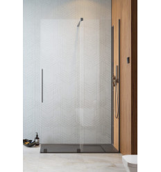Kabina prysznicowa 150 Furo Walk-in Brushed GunMetal Radaway (10106788-92-01R + 10110744-01-01)