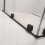 Kabina prysznicowa 80 Furo SL Walk-in Black Radaway (10306438-54-01L + 10110394-01-01)