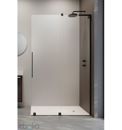 Kabina prysznicowa 80 Furo SL Walk-in Black Radaway (10306438-54-01L + 10110394-01-01)