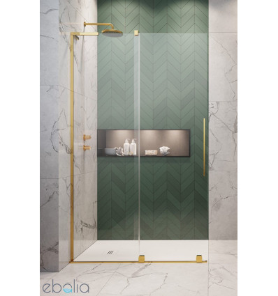 Kabina prysznicowa 80 Furo SL Walk-in Gold Radaway (10306438-09-01L + 10110394-01-01)