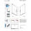 Kabina prysznicowa 80 Furo SL Walk-in Brushed Nickel Radaway (10306438-91-01L + 10110394-01-01)