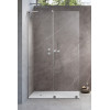 Kabina prysznicowa 80 Furo SL Walk-in Brushed Nickel Radaway (10306438-91-01L + 10110394-01-01)