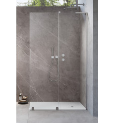 Kabina prysznicowa 110 Furo SL Walk-in Brushed Nickel Radaway (10306588-91-01R + 10110544-01-01)