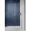 Kabina prysznicowa 80 Furo SL Walk-in Brushed Gold Radaway (10306438-99-01L + 10110394-01-01)