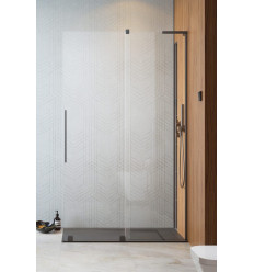 Kabina prysznicowa 80 Furo SL Walk-in Brushed GunMetal Radaway (10306438-92-01L + 10110394-01-01)
