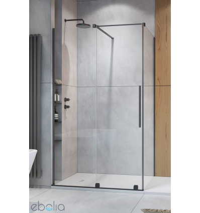 Kabina prysznicowa 90x70 Furo KDJ Brushed GunMetal Radaway (10104472-92-01L + 10110430-01-01 + 10113070-01-01)