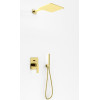 Zestaw prysznicowy z deszczownicą 30cm Experience Brushed Gold Kohlman (QW210EGDBQ30)