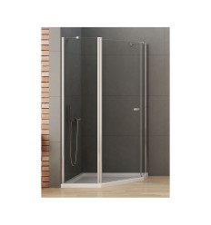 Kabina pięciokątna asymetryczna 100x80 New Soleo New Trendy (K-0739)