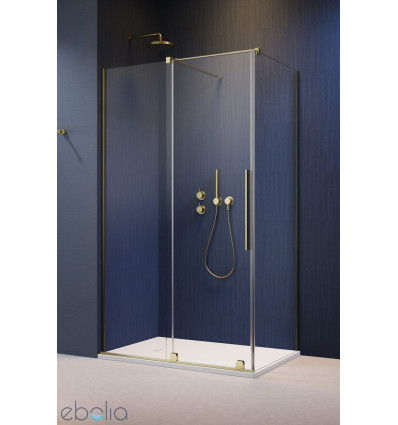 Kabina prysznicowa 90x70 Furo KDJ Brushed GunMetal Radaway (10104472-92-01L + 10110430-01-01 + 10113070-01-01)