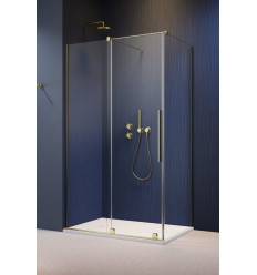 Kabina prysznicowa 90x70 Furo KDJ Brushed GunMetal Radaway (10104472-92-01L + 10110430-01-01 + 10113070-01-01)