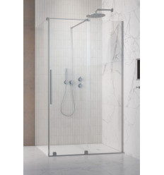 Kabina prysznicowa 90x70 Furo KDJ Brushed Nickel Radaway (10104472-91-01L + 10110430-01-01 + 10113070-01-01)