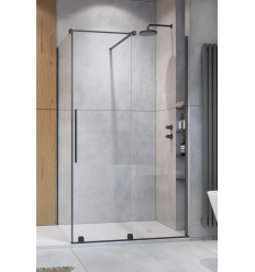 Kabina prysznicowa 90x70 Furo KDJ Brushed GunMetal Radaway (10104472-92-01L + 10110430-01-01 + 10113070-01-01)
