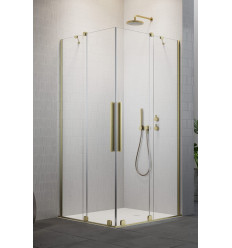 Kabina prysznicowa 80Lx80P Furo KDD Brushed Gold Radaway (10105080-99-01L + 10105080-99-01R)