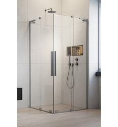 Kabina prysznicowa 80Lx80P Furo SL KDD Brushed Nickel Radaway (10305080-91-01L + 10305080-91-01R)