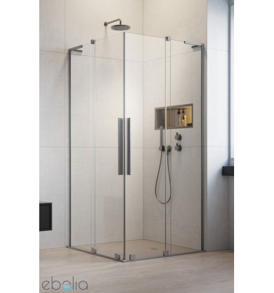 Kabina prysznicowa 80Lx80P Furo SL KDD Brushed Nickel Radaway (10305080-91-01L + 10305080-91-01R)