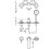 Bateria wannowa trzyotworowa chrom Lex Tres (20316102)