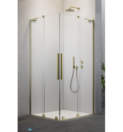 Kabina prysznicowa 80Lx80P Furo SL KDD Brushed Gold Radaway (10305080-99-01L + 10305080-99-01R)