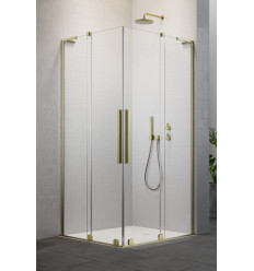 Kabina prysznicowa 80Lx80P Furo SL KDD Brushed Gold Radaway (10305080-99-01L + 10305080-99-01R)