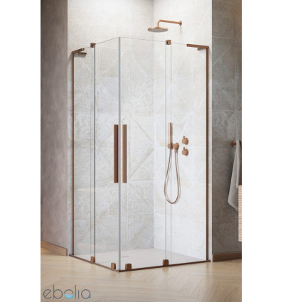 Kabina prysznicowa 80Lx80P Furo SL KDD Brushed Copper Radaway (10305080-93-01L + 10305080-93-01R)