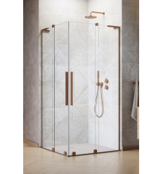 Kabina prysznicowa 80Lx80P Furo SL KDD Brushed Copper Radaway (10305080-93-01L + 10305080-93-01R)