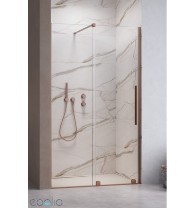 Drzwi wnękowe 90 Lewe Furo DWJ Brushed Copper Radaway (10107472-93-01L + 10110430-01-01)