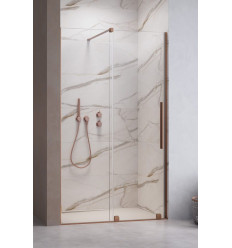 Drzwi wnękowe 90 Lewe Furo DWJ Brushed Copper Radaway (10107472-93-01L + 10110430-01-01)