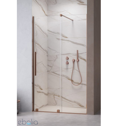 Drzwi wnękowe 90 Lewe Furo DWJ Brushed Copper Radaway (10107472-93-01L + 10110430-01-01)