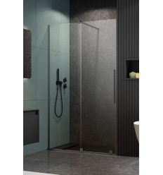 Drzwi wnękowe 160 Lewe Furo DWJ Brushed GunMetal Radaway (10107822-92-01L + 10110780-01-01)