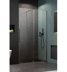 Drzwi wnękowe 110 Prawe Furo DWJ Brushed GunMetal Radaway (10107572-92-01R + 10110530-01-01)
