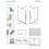 Drzwi wnękowe 130 Prawe Furo DWJ Brushed GunMetal Radaway (10107672-92-01R + 10110630-01-01)