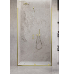 Drzwi wnękowe 110 Lewe Furo DWJ Brushed Gold Radaway (10107572-99-01L + 10110530-01-01)