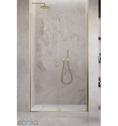 Drzwi wnękowe 130 Lewe Furo DWJ Brushed Gold Radaway (10107672-99-01L + 10110630-01-01)