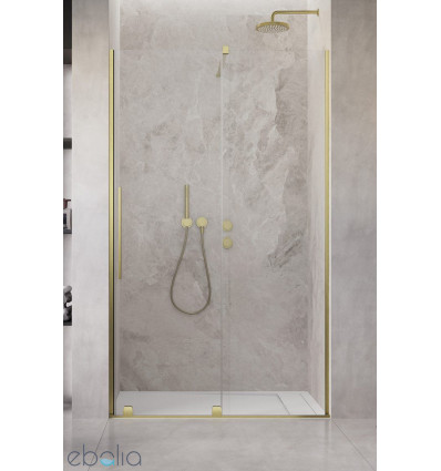 Drzwi wnękowe 90 Prawe Furo DWJ Brushed Gold Radaway (10107472-99-01R + 10110430-01-01)
