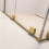 Drzwi wnękowe 150 Prawe Furo DWJ Brushed Gold Radaway (10107772-99-01R + 10110730-01-01)