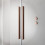 Drzwi wnękowe 130 Furo DWD Brushed Copper Radaway (10108363-93-01 + 10111317-01-01)