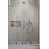 Drzwi wnękowe 130 Furo DWD Brushed GunMetal Radaway (10108363-92-01 + 10111317-01-01)
