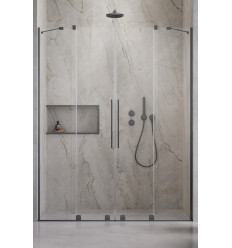 Drzwi wnękowe 200 Furo DWD Brushed GunMetal Radaway (10108538-92-01 + 10111492-01-01)