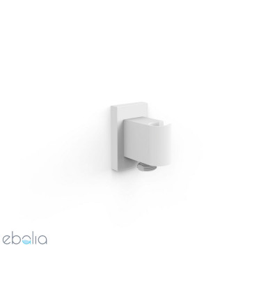 Podstawa stała z przyłączem wody do słuchawki prysznicowej z wężem biały mat Tres (20718201BM)
