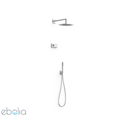 Zestaw elektronicznej baterii termostatycznej podtynkowej 2-drożny chrom Shower Edition Tres (09286558)