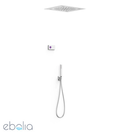 Zestaw elektronicznej baterii termostatycznej podtynkowej 2-drożny chrom Shower Edition Tres (09286562)