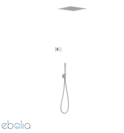 Zestaw elektronicznej baterii termostatycznej podtynkowej 2-drożny chrom Shower Edition Tres (09286552)