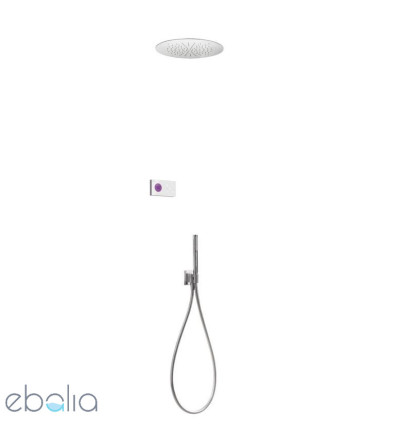 Zestaw elektronicznej baterii termostatycznej podtynkowej 2-drożny chrom Shower Edition Tres (09286555)