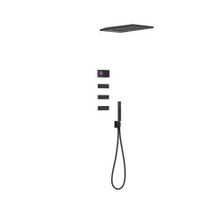 Zestaw elektronicznej baterii termostatycznej podtynkowej 4-drożnej chrom Shower Tres (09288408NM)
