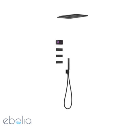 Zestaw elektronicznej baterii termostatycznej podtynkowej 4-drożnej chrom Shower Tres (09288408NM)