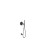 Zestaw wannowo-prysznicowy podtynkowy czarny mat Study Tres (26228006NM)