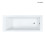 Wanna prostokątna 160x70 cm akrylowa biały mat Langfoss Oltens (10003900)