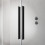 Drzwi wnękowe 100 Prawe Furo SL Black DWJ Radaway (10307522-54-01R + 10110480-01-01)